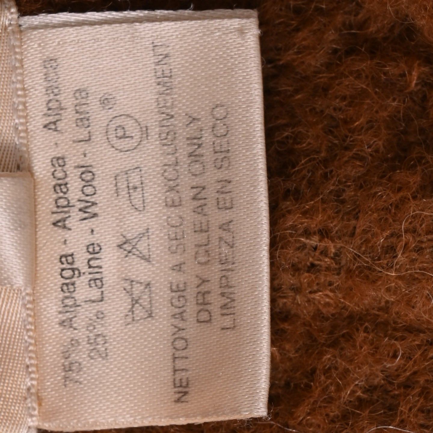 チェスターコート　アルパカ混　ブラウン　40