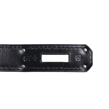 Birkin 30 Saw Black Box Calf □N Engraved