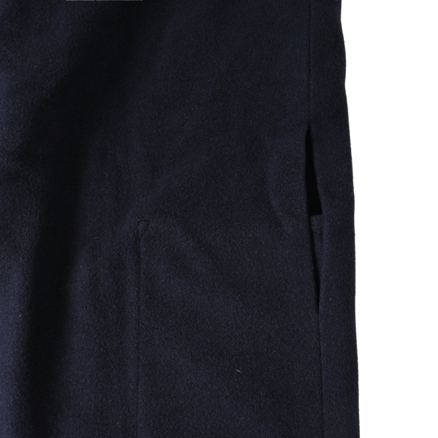 ストール付きコート　カシミヤ　ネイビー　36
