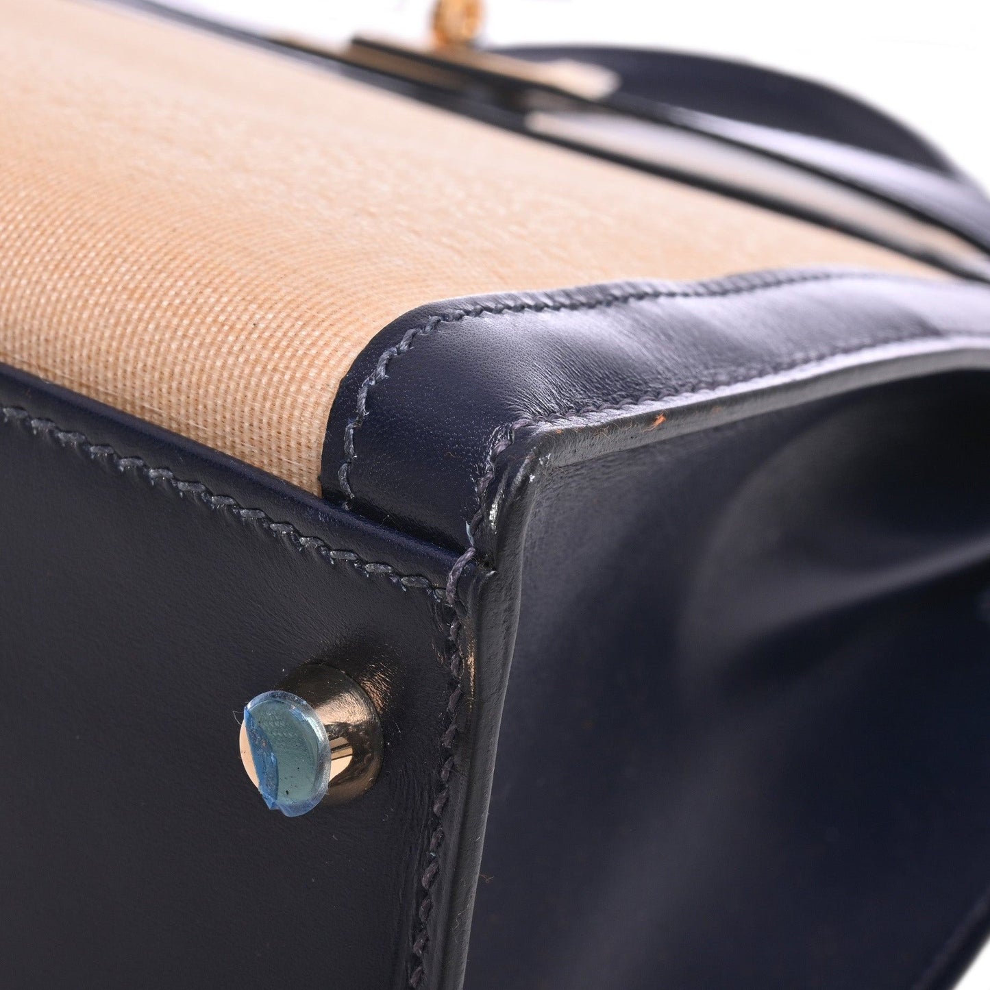 Kelly 32 Crinolan Box Calf Blue Indigo GP □J Engraved