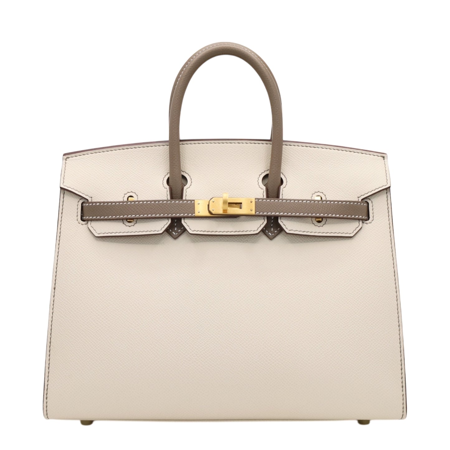 バーキン25　パーソナルオーダー　セリエ　ヴォーエプソン　クレ　エトゥープ　マットGP　Z刻印