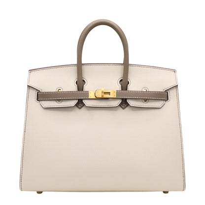 バーキン25　パーソナルオーダー　セリエ　ヴォーエプソン　クレ　エトゥープ　マットGP　Z刻印