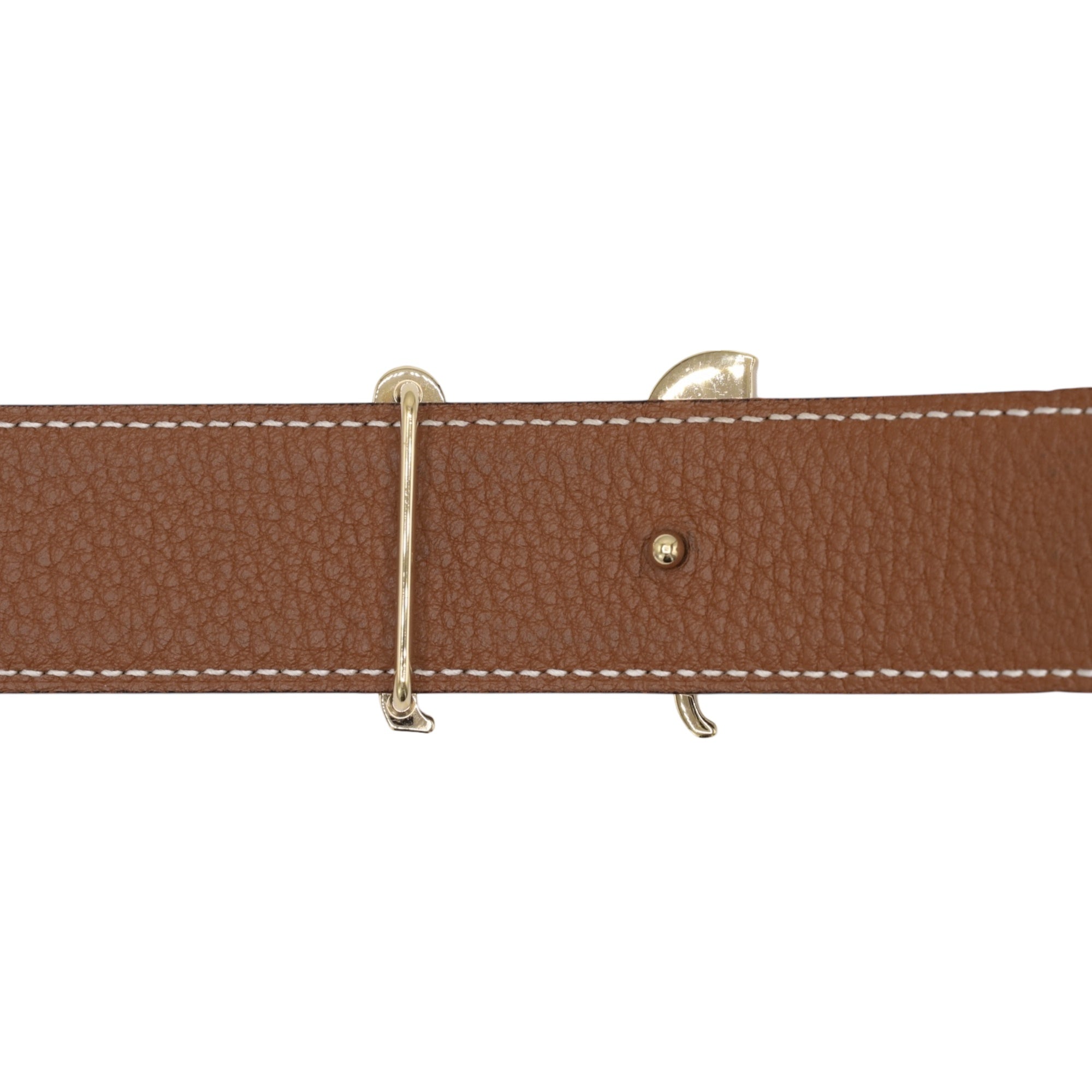 HERMES パナッシュベルト120 ボックスカーフ トゴ ブラック ゴールド