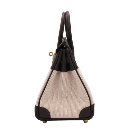 バーキン25　ヴォースイフト　トワルアッシュ　 べブラン　エクリュ　GP　K刻印