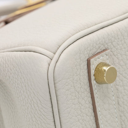 バーキン25　トゴ　パールグレー　GP　K刻印