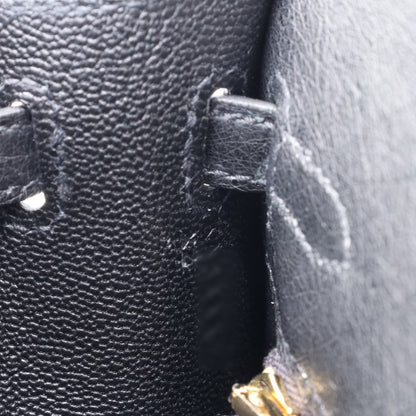 Kelly 25 鸵鸟黑 GP K 印章