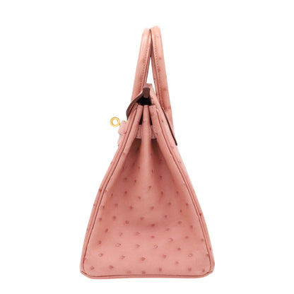 バーキン25　オーストリッチ　テリキュート　GP　B刻印