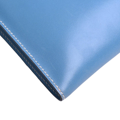 ポシェットリオ　ボックスカーフ　ブルージーン　SS　□B刻印