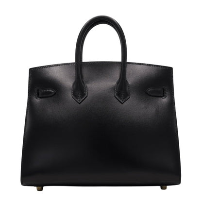 バーキン25　セリエ　ボックスカーフ　ブラック　GP　W刻印