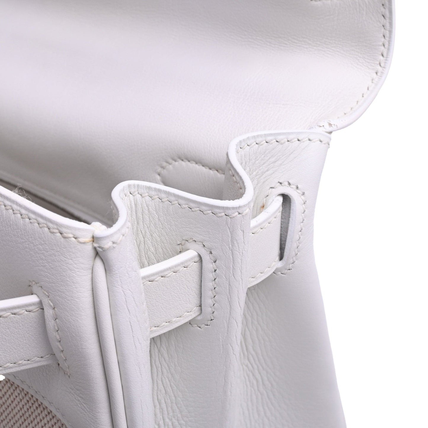 Kelly 28 Voor Swift Toile Ash White □K engraved