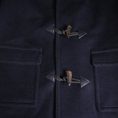 ダッフルコート　ウール　ネイビー　44