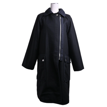 コート　ウール　ナイロン　ブラック　34