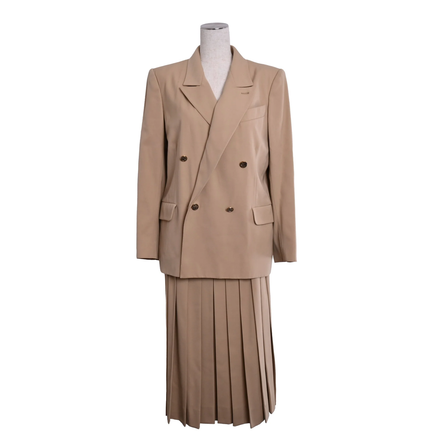 セットアップ　ウール　ベージュ　38