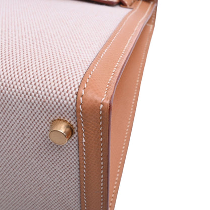 Kelly 28 Kushbell Toile Ash Gold GP □F engraved