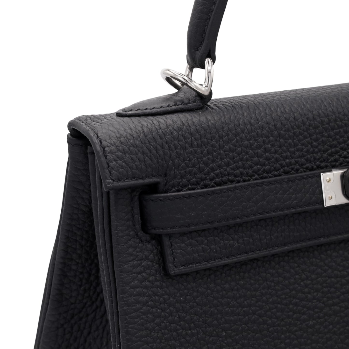 Kelly 25 Togo Black SS K stamp