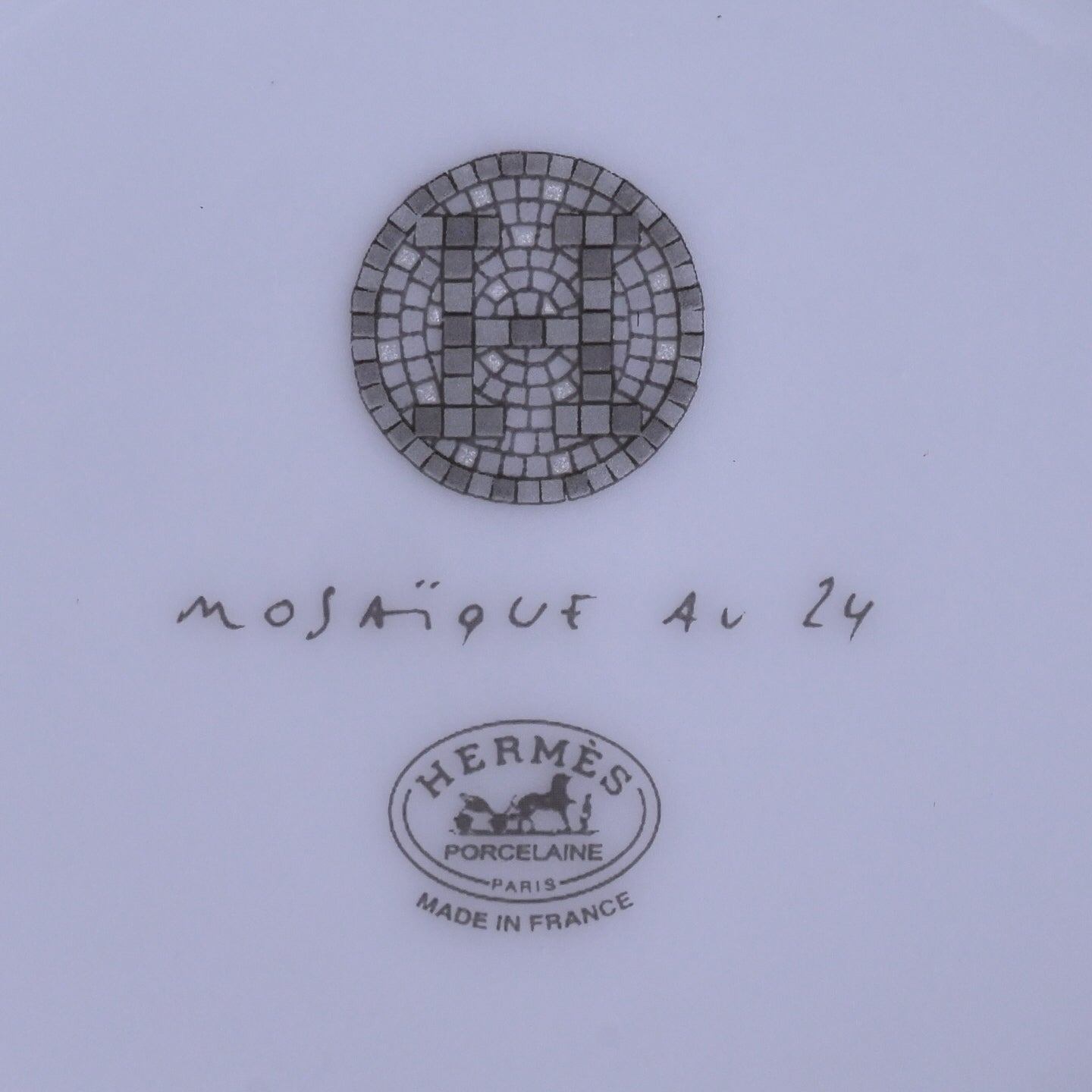 モザイク24　ヴァンキャトル　ティーカップ＆ソーサー　ペア　プラチナ