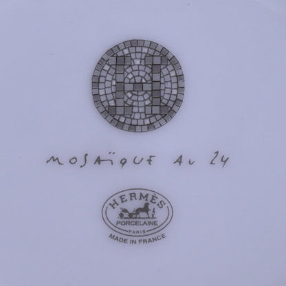 モザイク24　ヴァンキャトル　ティーカップ＆ソーサー　ペア　プラチナ