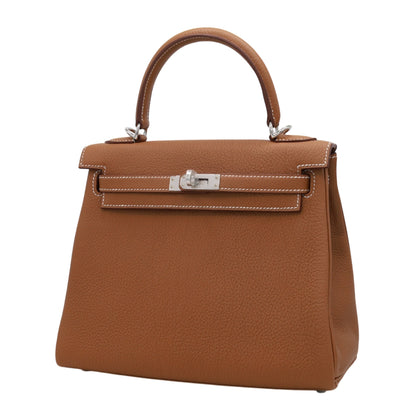 Kelly 25 Togo Gold SS W engraved