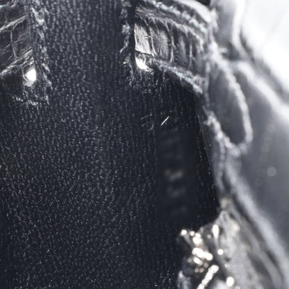 ケリー25　アリゲーターマット　ブラック　SS　K刻印