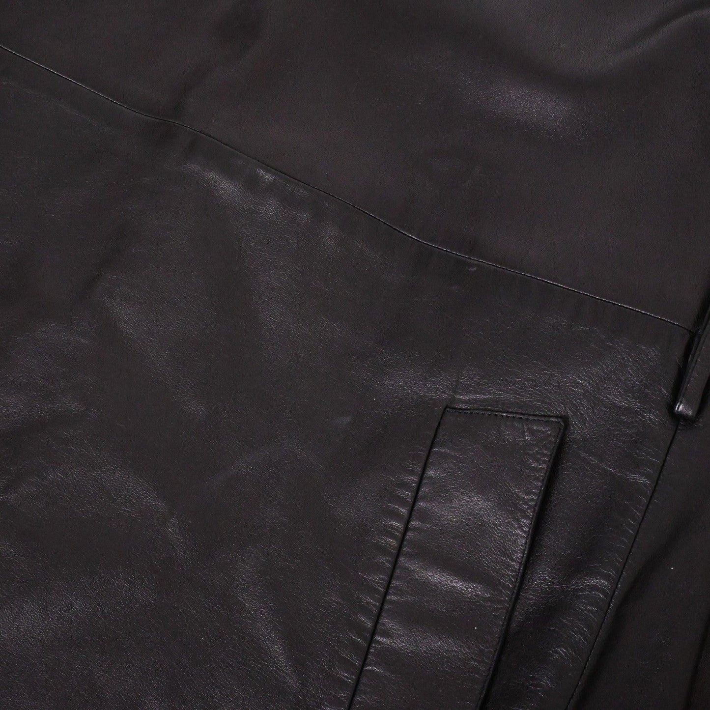 ベルテッドコート　ラム　ブラック　38