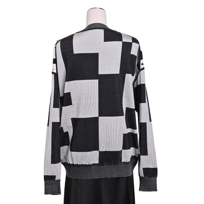 Twill Raine针织丝绸尼龙黑色白色38