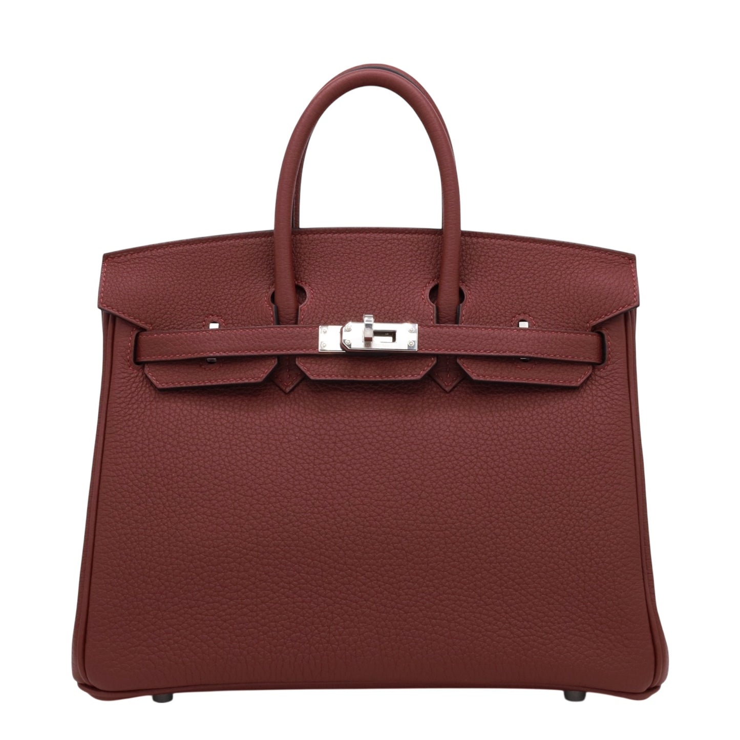 Birkin 25 Togo Rouge Ash SS K stamp