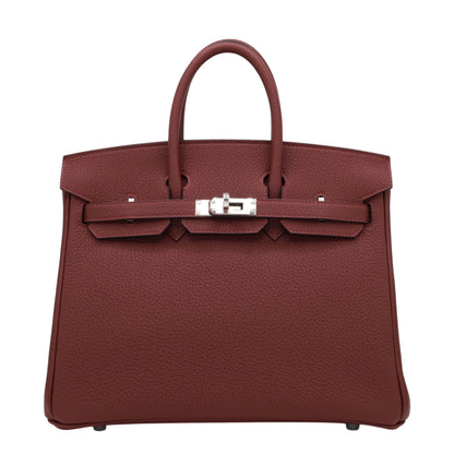 Birkin 25 Togo Rouge Ash SS K stamp