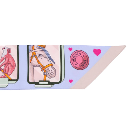 ツイリー　エルメス・ストーリー　シルク　ブルー