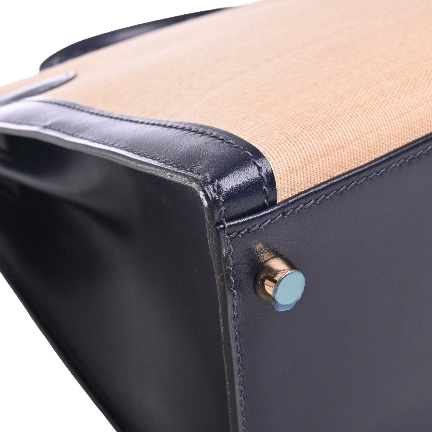 Kelly 32 Crinolan Box Calf Blue Indigo GP □J Engraved