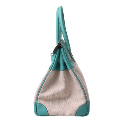 Birkin 30 Voor Swift Toile Ash Lagon SS □L engraved