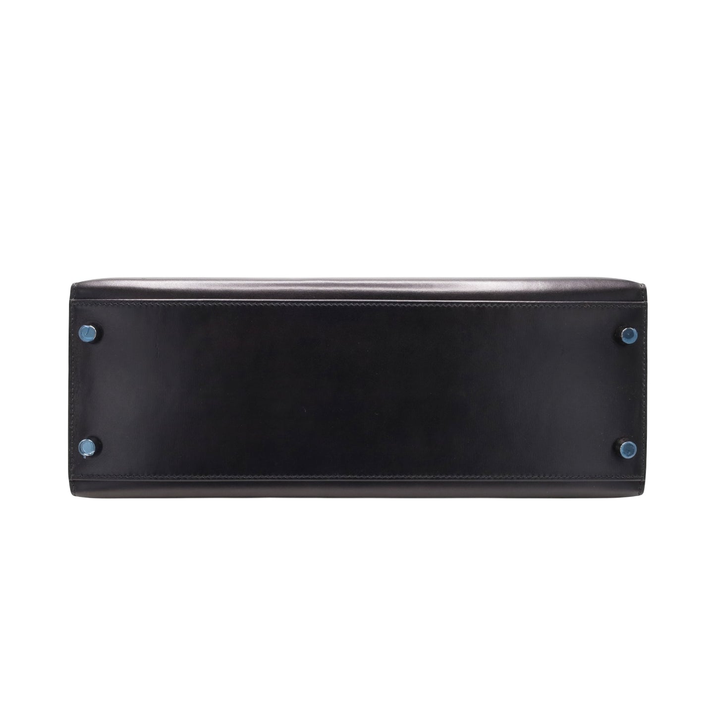 Kelly 32 box calf black ruthenium hardware □J engraved