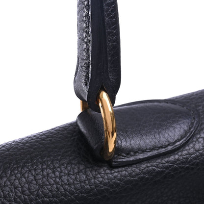 Shoulder Kelly Fringe Togo Black GP □M engraved