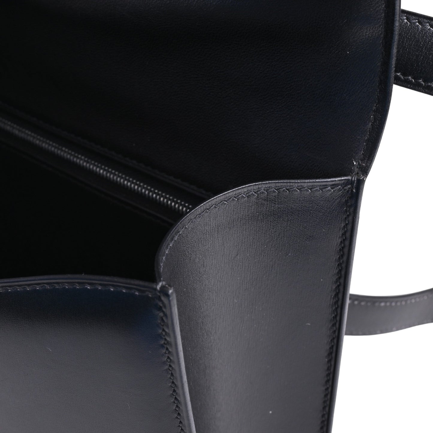 コンスタンス　ボックスカーフ　ブラック　SS　□E刻印