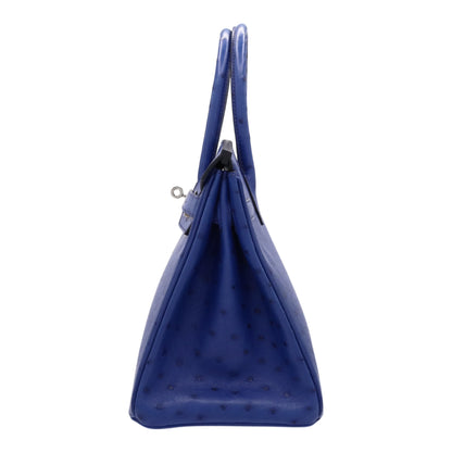 バーキン30　オーストリッチ　ブルーアイリス　SS　C刻印