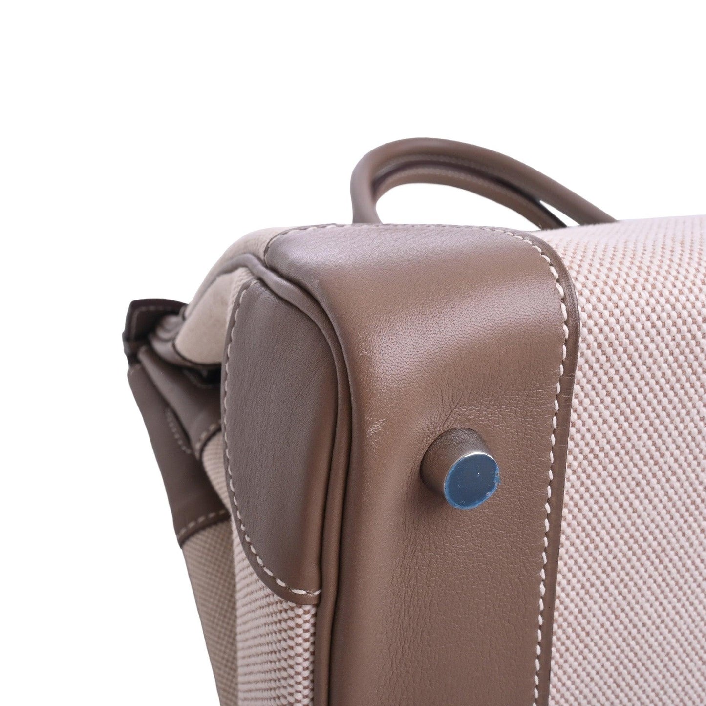 Birkin 35 Vauswift Toile Ash Etoupe SS □K engraved