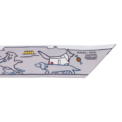 ツイリー　パリジャンの犬　シルク　グレー