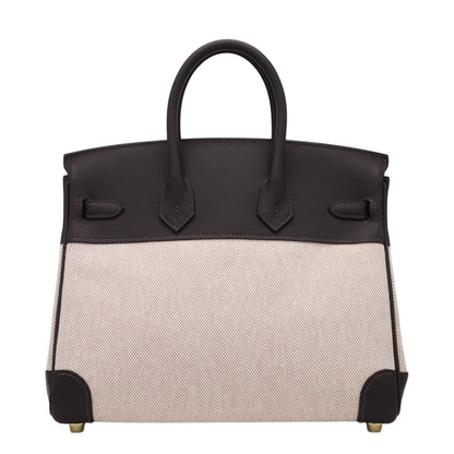 バーキン25　ヴォースイフト　トワルアッシュ　バイブルン　エクリュ　GP　K刻印