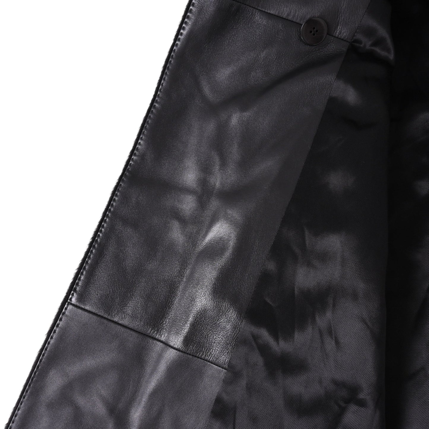 コート　アルパカ混　ラム　ブラック　36