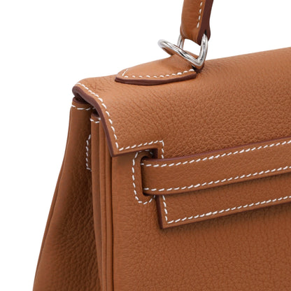 Kelly 25 Togo Gold SS W engraved