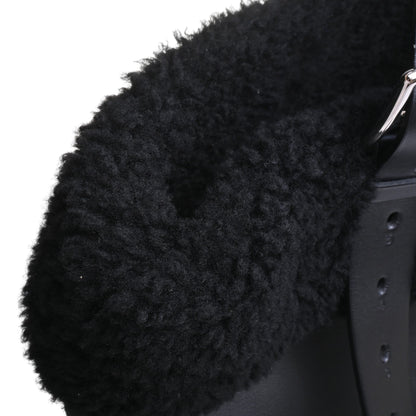 エトリヴィエール　ショッピングアビエイター　トリヨンクリストバル　ムートン　ブラック　SS　C刻印