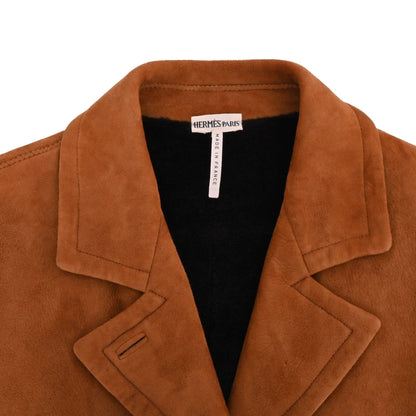 コート　ムートン　キャメル　38