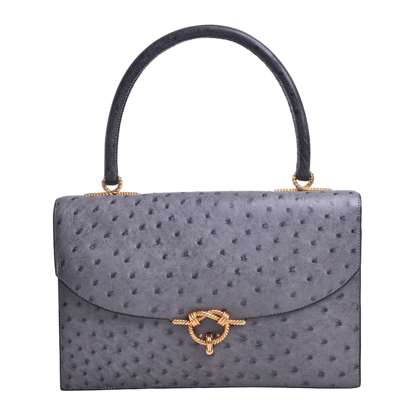 Cordrière Ostrich Gray GP 〇L engraved