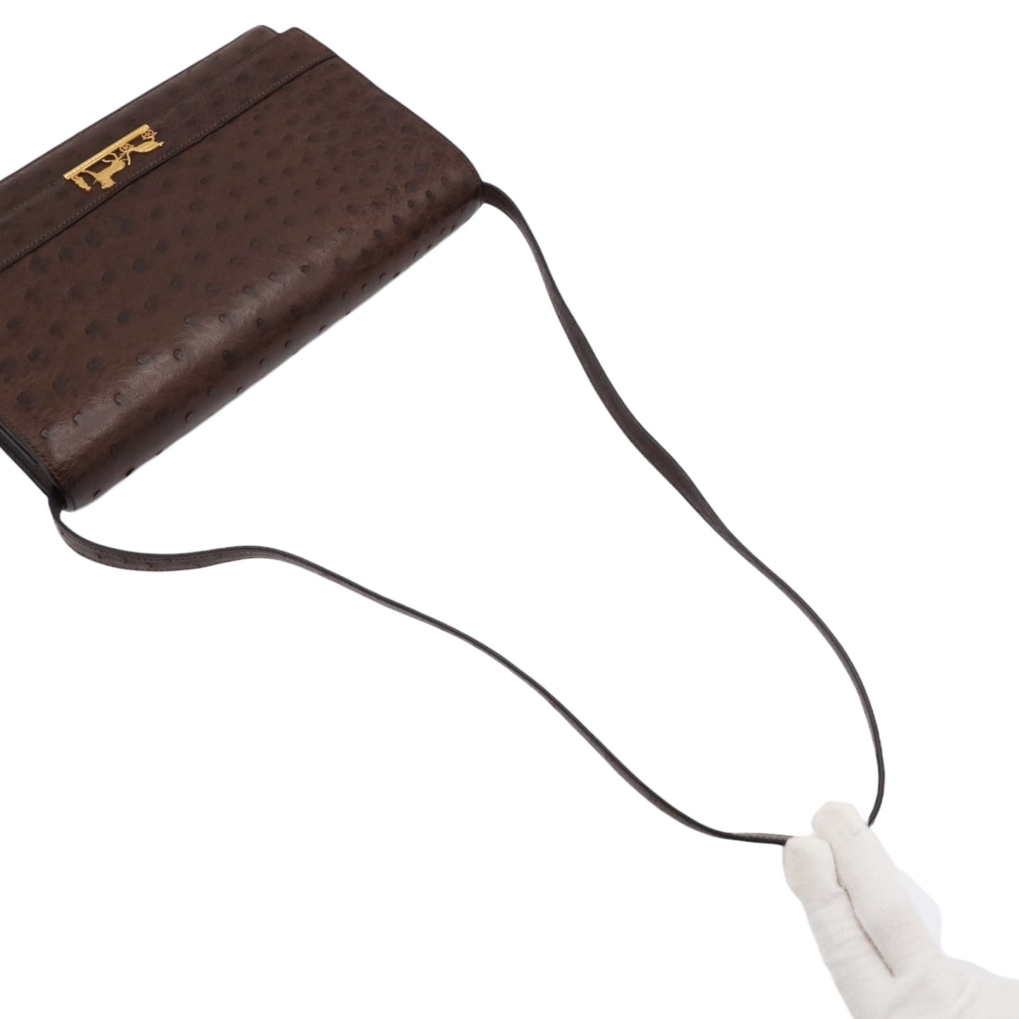 Eugenie Ostrich Brown GP