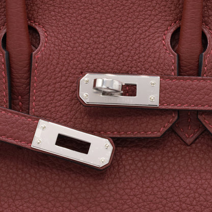 Birkin 25 Togo Rouge Ash SS K stamp