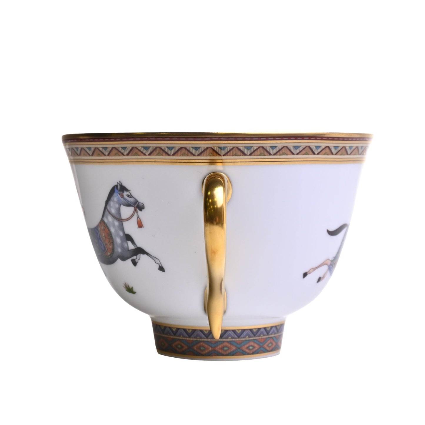 シュバルドリアン　NO.6　ティーカップ＆ソーサ―　ペア　マルチカラー