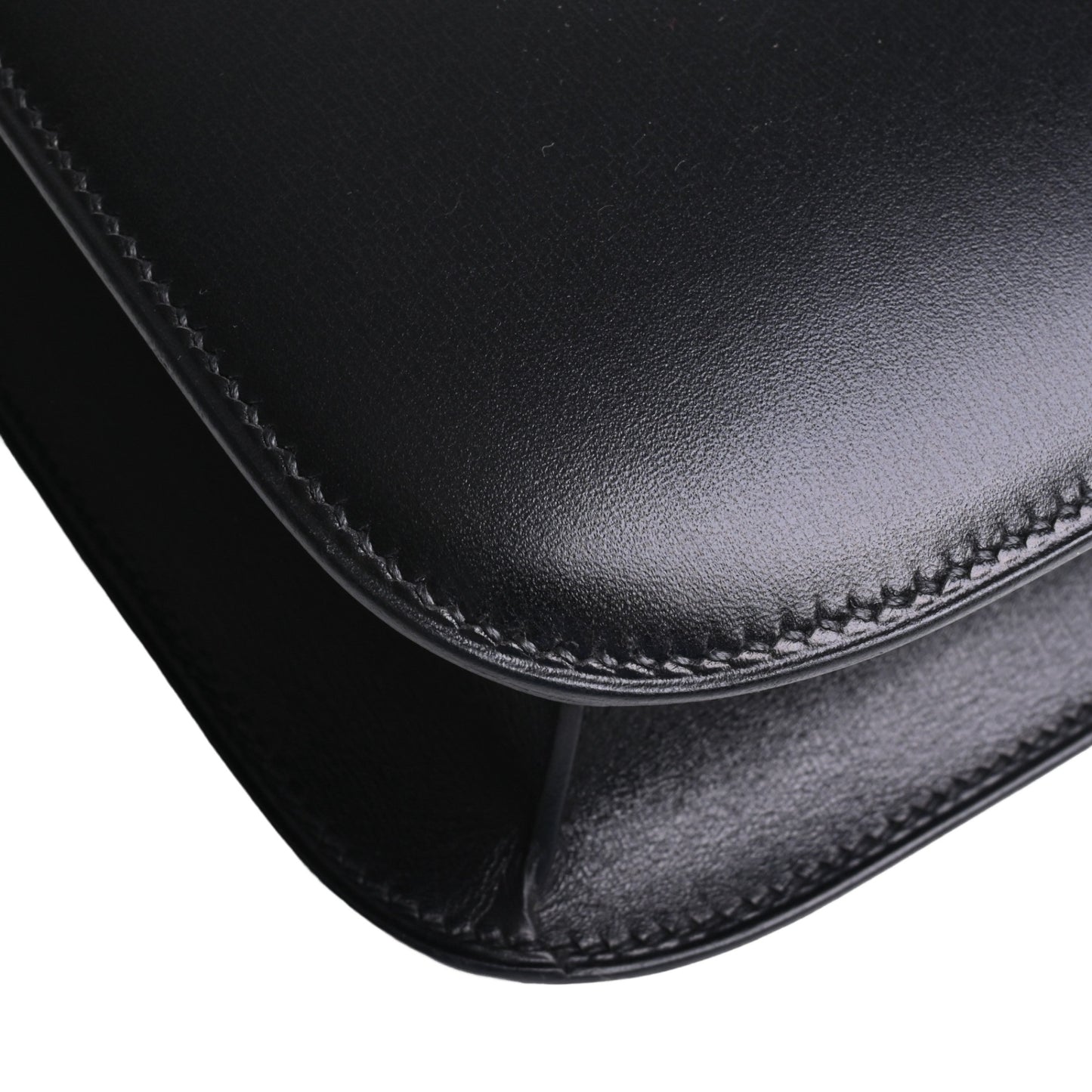 コンスタンス　ボックスカーフ　ブラック　SS　□E刻印