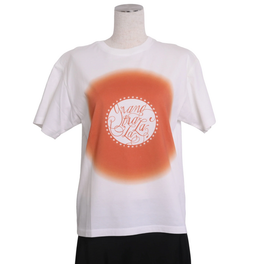 Tシャツ　ロゴ　コットン　ホワイト　34