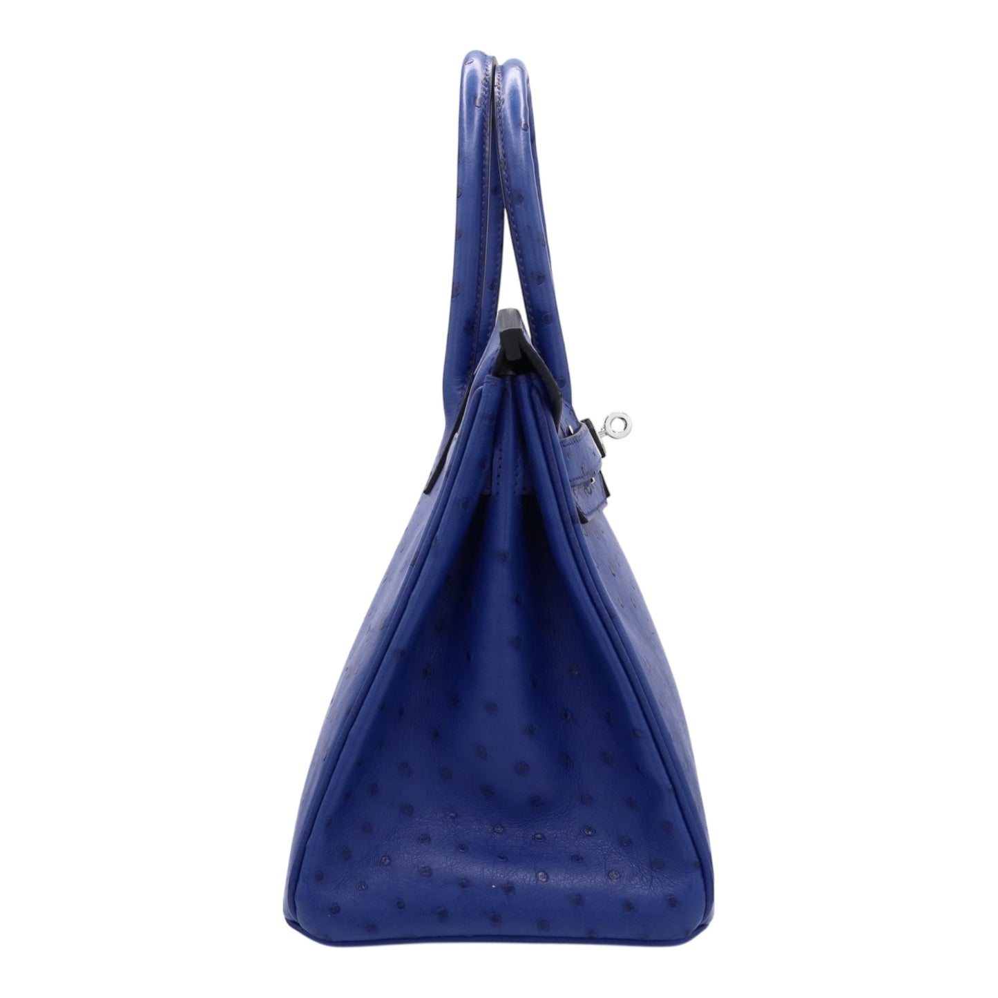 バーキン30　オーストリッチ　ブルーアイリス　SS　C刻印