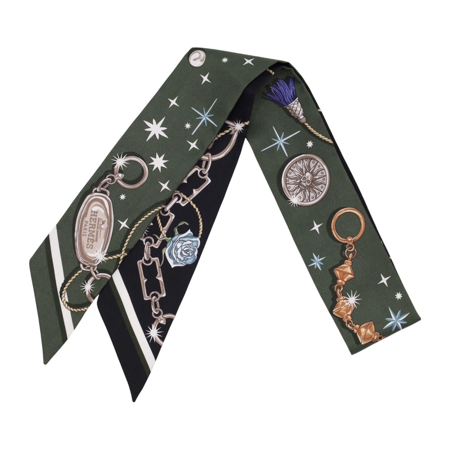 ツイリー　セ・ラ・フェット　シルク　ブラック　グリーン