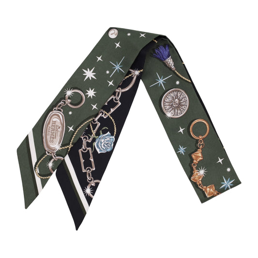 ツイリー　セ・ラ・フェット　シルク　ブラック　グリーン